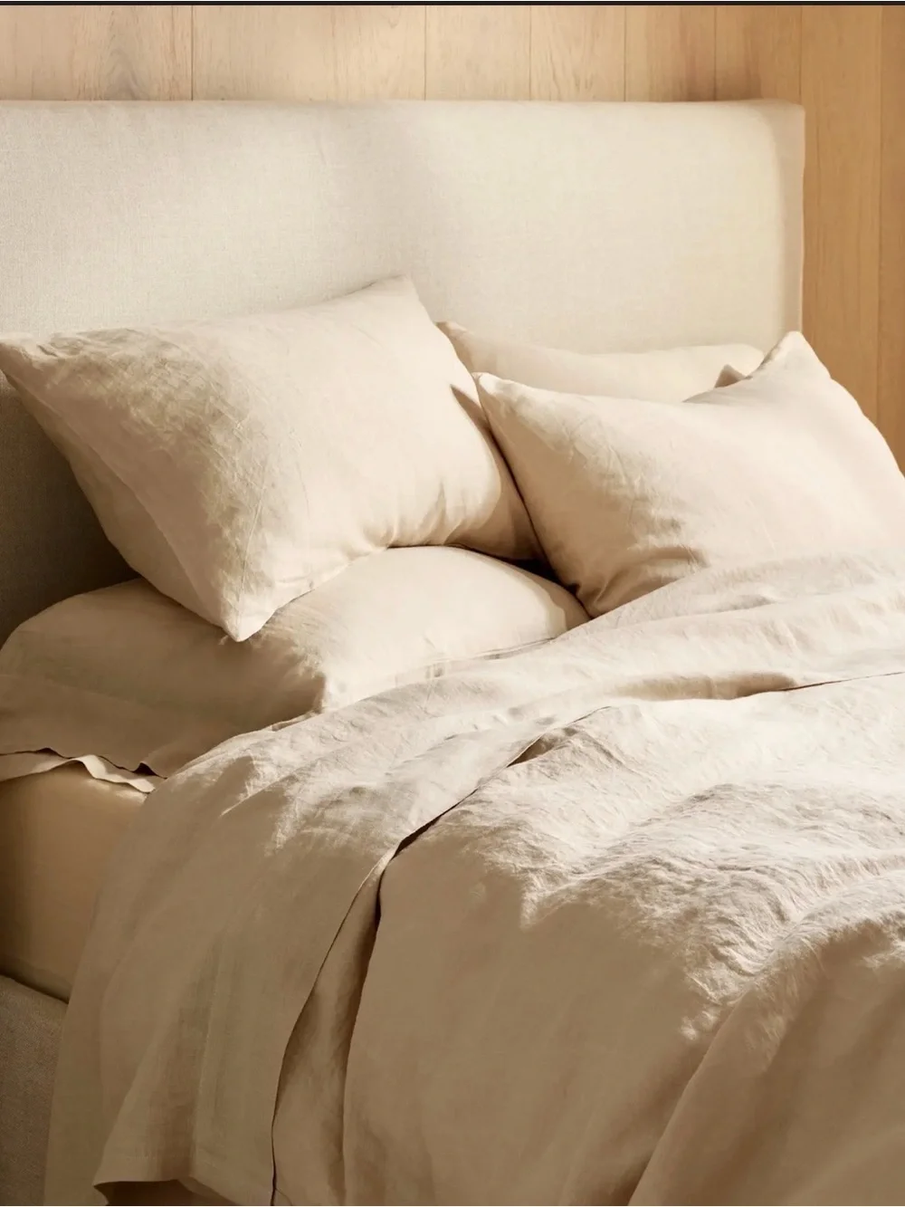 Quince NWOT European Linen Duvet Cover Set in Oat King/Cal King 983